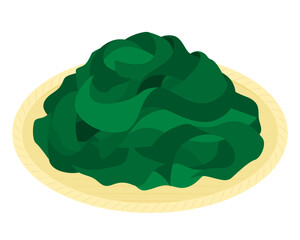 わかめのイラスト