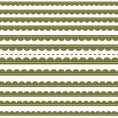 くすみカラーと春色フリルラインサイズ違い素材セット