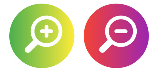 zoom in and zoom out icon