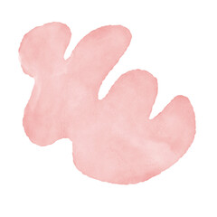 Pink Watercolor Abstract Shapes 