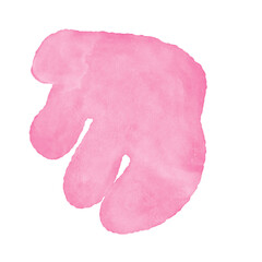Pink Watercolor Abstract Shapes 