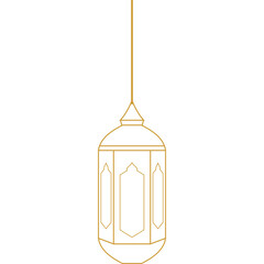 Lantern Islamic Outline