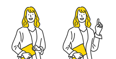 ご案内する女性スタッフ