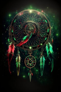 Green Heart Dreamcatcher