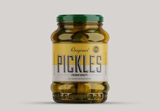 Pickles Jar Mockup