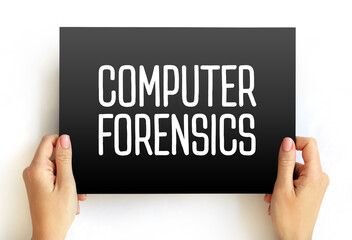 Computer Forensics - branch of digital forensic science pertaining to evidence found in computers...