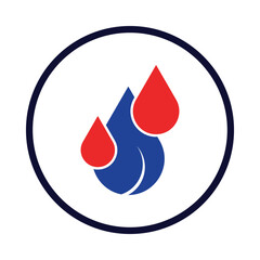 Fototapeta premium blood drop icon