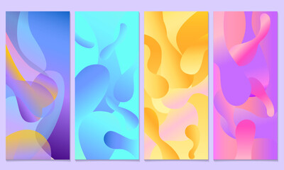 abstract liquid pack backdrop banner vector illustration