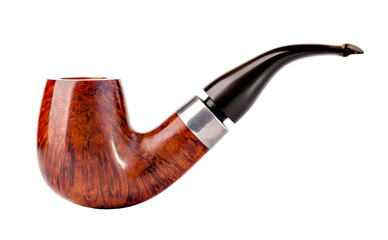tobacco pipe on transparent background. png file