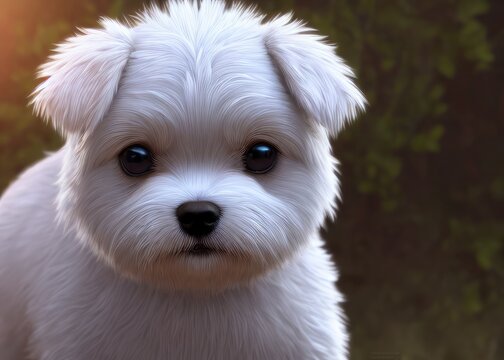 Cute doggie, illustration. Pets.