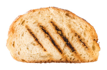 slices toast bread on transparent background. png file