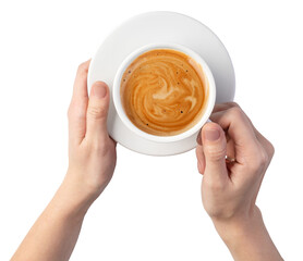 Woman's hand on transparent background. png file