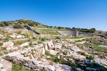 Fototapeta na wymiar Ancient greek theater of Thorikos in Lavrio, Greece