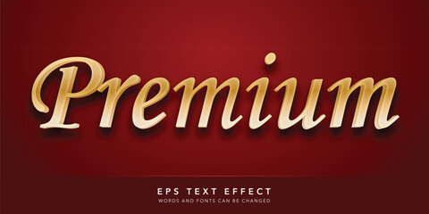 premium 3d editable text effect