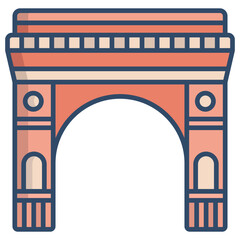 Fototapeta premium India Gate icon
