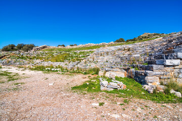 Fototapeta na wymiar Ancient greek theater of Thorikos in Lavrio, Greece
