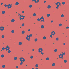 Sex symbol female and male sign black white seamless pattern black white