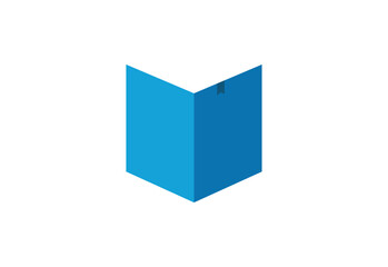 Smart learning education book shop store vector logo design template. book logo.