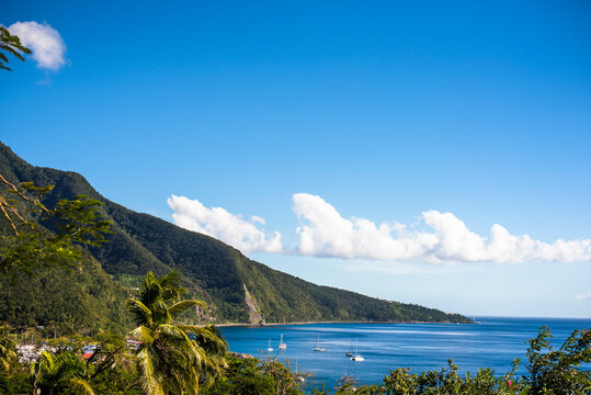 View of coastline, Basse Terre, Guadeloupe