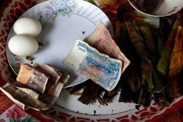 Small restaurant run by Chamroeun microfinance client. Cambodia.