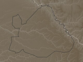 Matam, Senegal. Sepia. No legend