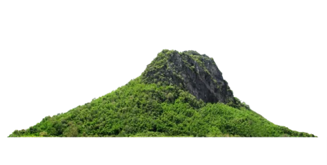 Rolgordijnen Panorama island, hill, mountain on transparent background. png file. for photo montage. Used for graphics. © Puttachat