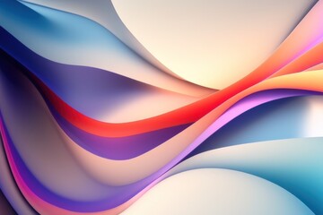 Fototapeta premium abstract wavy background created with generative AI