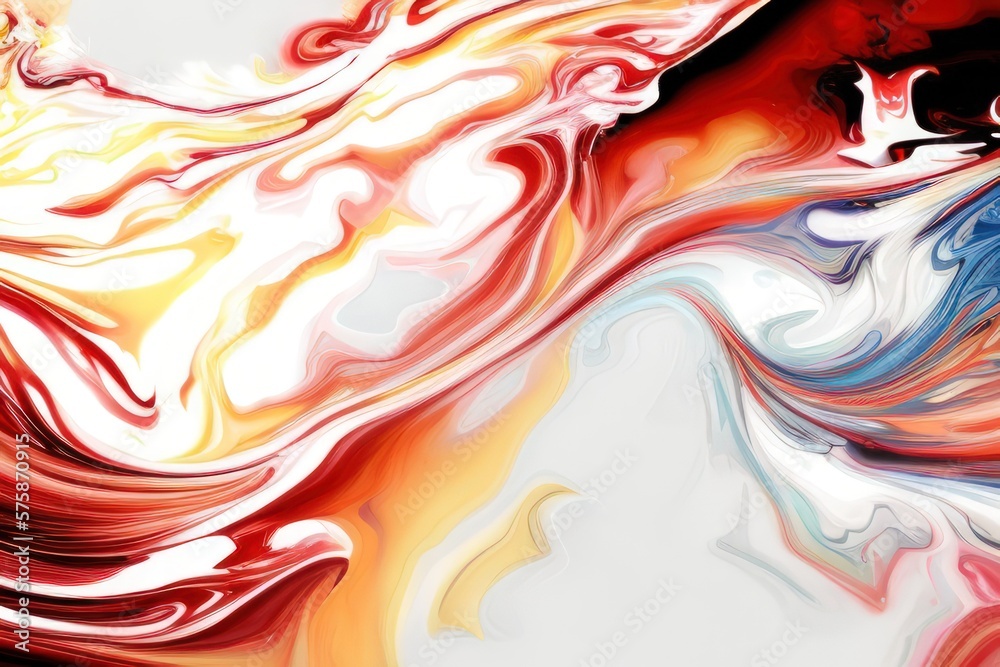 Wall mural abstract background with gold and pink waves created with generative ai