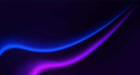 Abstract dark background, glowing waves, blue and purple. Backdrop for postcards and banners, for business and posters, billboards, websites and covers, vector illustration for graphic design