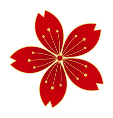 Luxury oriental sakura flower 