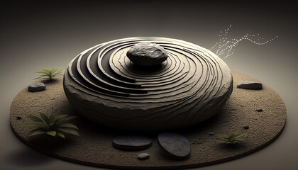 Fototapeta na wymiar Zen Series 1, Zen, Generative AI, Illustration