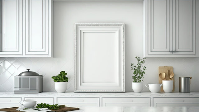 White photo frames with an image placeholder.