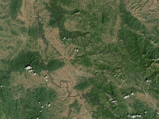 Nisavski, Serbia. High-res satellite. No legend