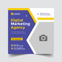 Creative social media post template