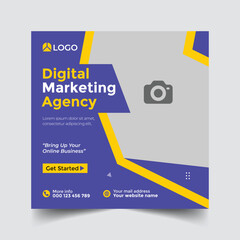 Digital marketing social media banner template