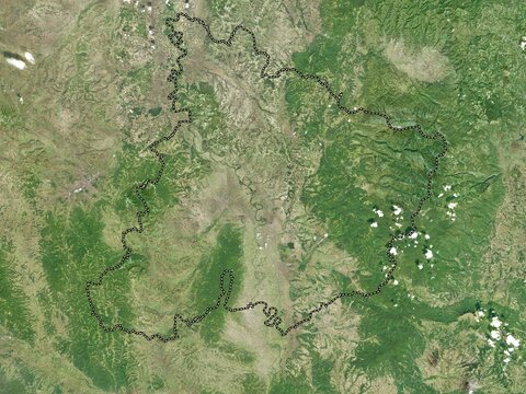 Pomoravski, Serbia. High-res satellite. No legend