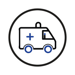 emergency ambulance service icon