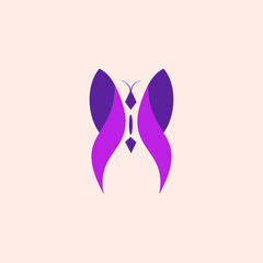 Butterfly on white background template, designed by Pandu