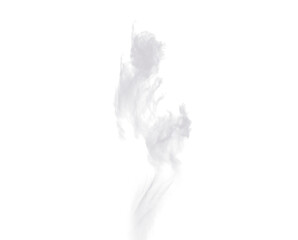 Grey smoke cloud, fog or smokey flare and realistic vector of steam or gas, mist explosion with a powder spray and a design element texture isolated on a transparent and png background