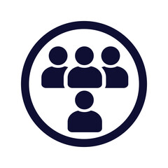 business target client icon in circle