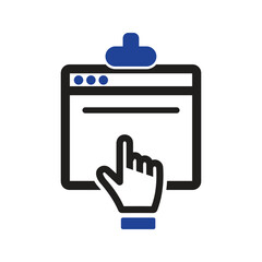 online target audience finding icon
