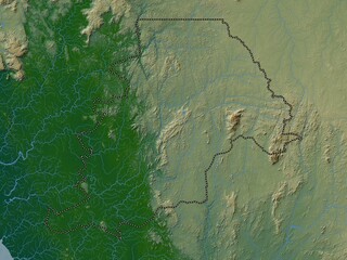 Naklejka premium Northern, Sierra Leone. Physical. No legend
