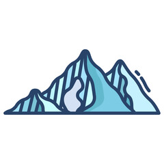 snow mountain icon