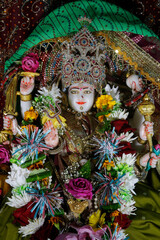 Sanatan Mandir hindu temple, Leicester. Ambamata murthi. United kingdom.