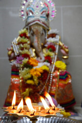 Shree Ram Mandir, Leicester. Ganesh murthi. United kingdom.