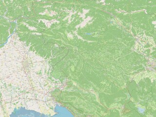 Goriska, Slovenia. OSM. No legend