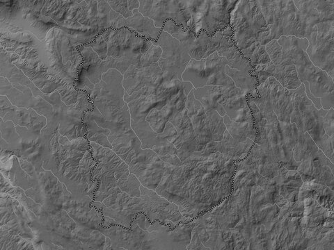 Notranjsko-kraska, Slovenia. Grayscale. No legend