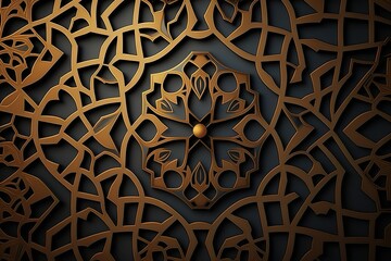 Arabic pattern background, Generative Ai
