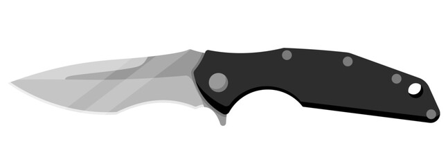 Jackknife. Cute jackknife isolated on white background. Vector illustration