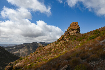 Sandstone Formations in Santa Monica Mountains, Malibu